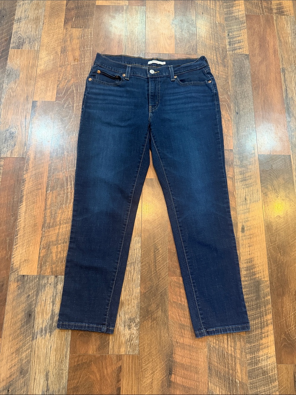 Dark Blue Women's Stretch Denim Jeans 29 (1975)